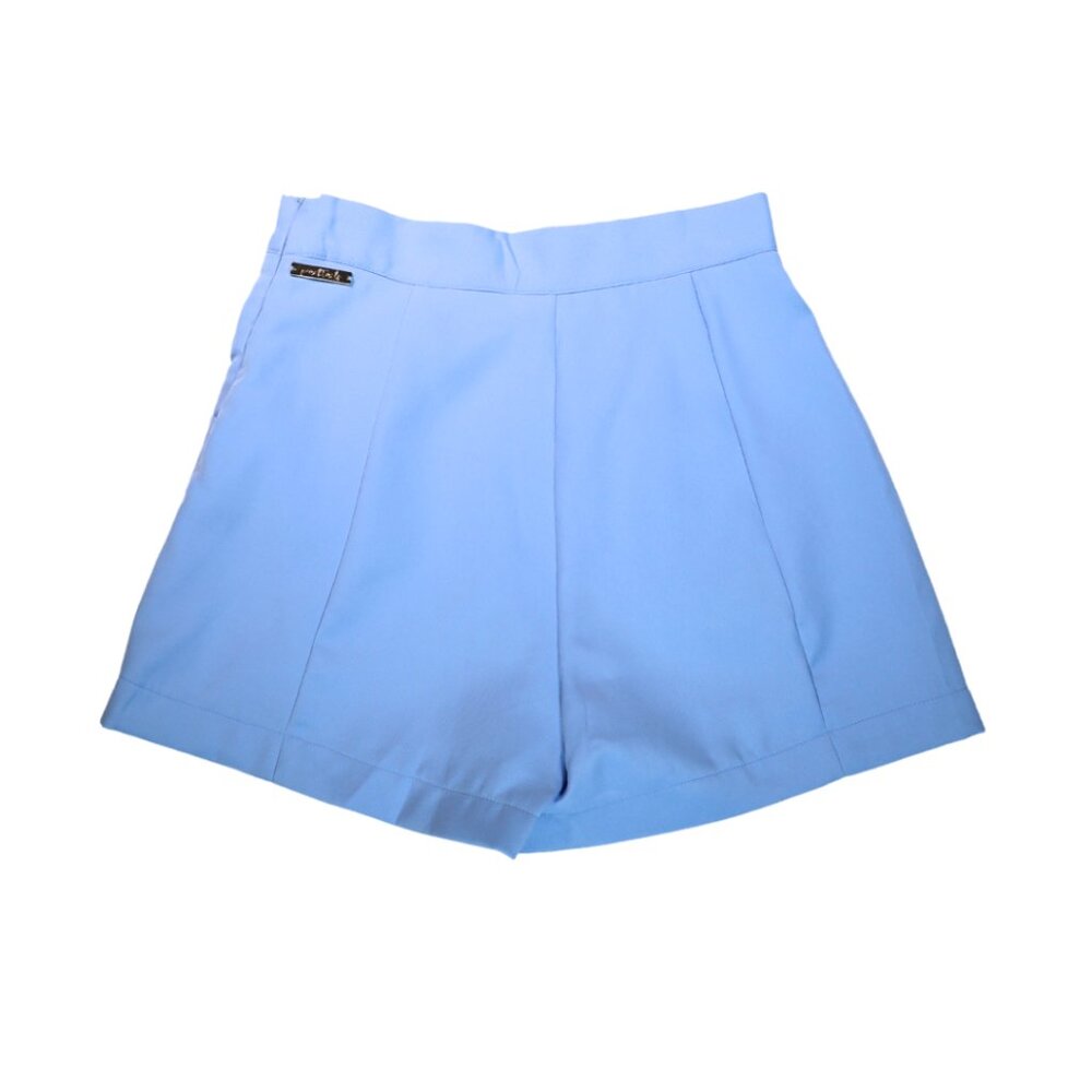 NWT Blue Tailored Suit Shorts Matching Set Old Money Office Chic Preppy - Picture 2 of 6
